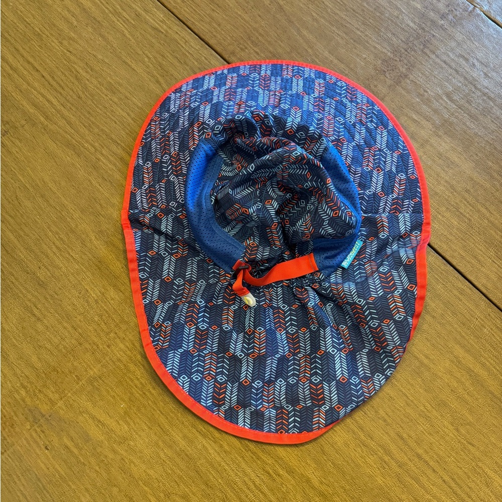 Kids Blue and Red Sun Hat